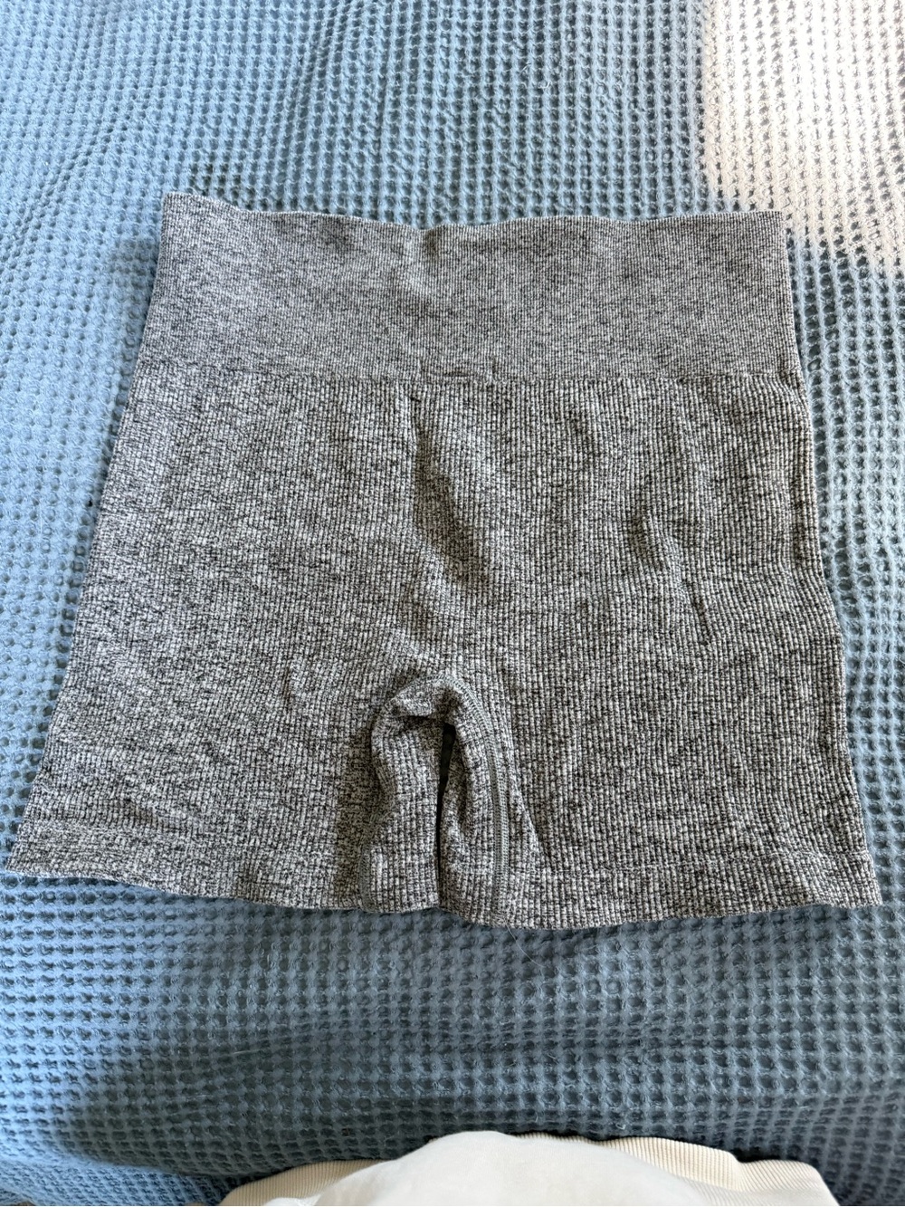 Colsie Heather Gray Ribbed Active Shorts